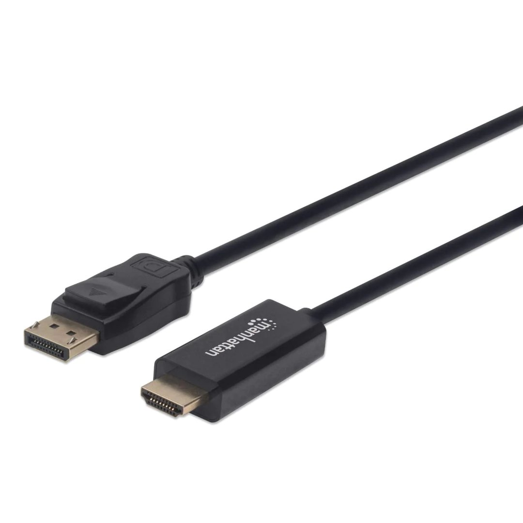 Manhattan DisplayPort í HDMI kapall 1m 4K@60Hz