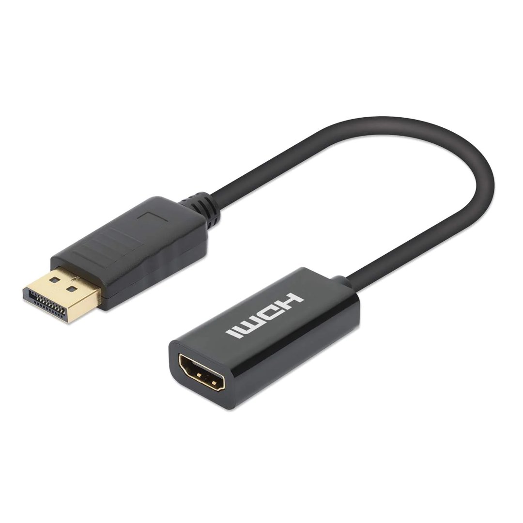 Image of Manhattan DisplayPort í HDMI millistykki 4K@60Hz