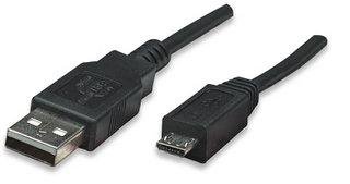 Manhattan Micro USB2 í USB2 kapall 0.5m