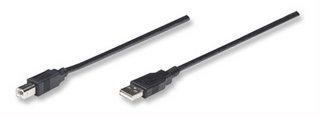 Manhattan USB2 A-B kapall 3m