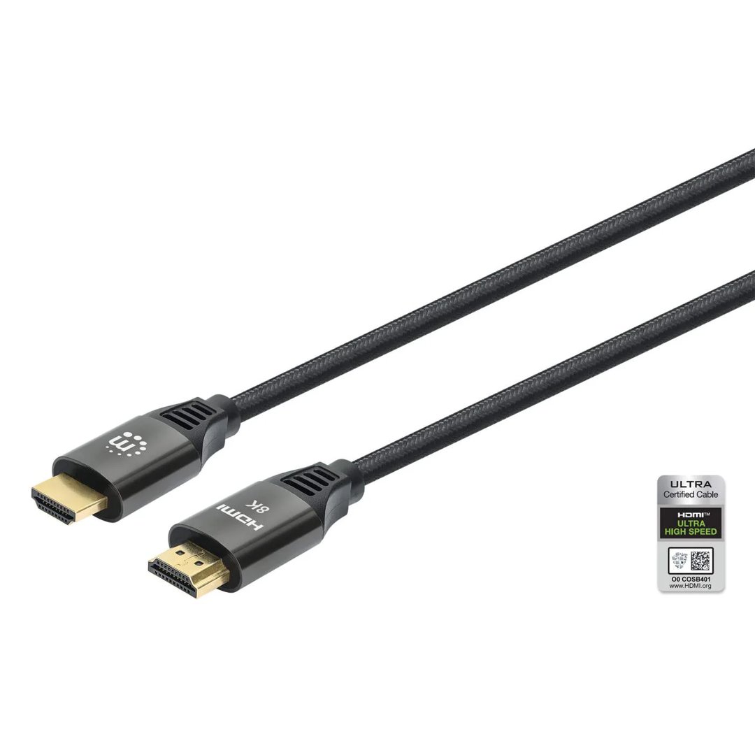 Manhattan HDMI kapall 2m 8K@60Hz, ofinn
