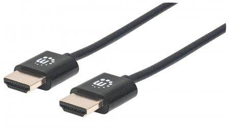 Manhattan HDMI kapall 0,5m 4K@60Hz, HEC, ARC,3D Ethernet