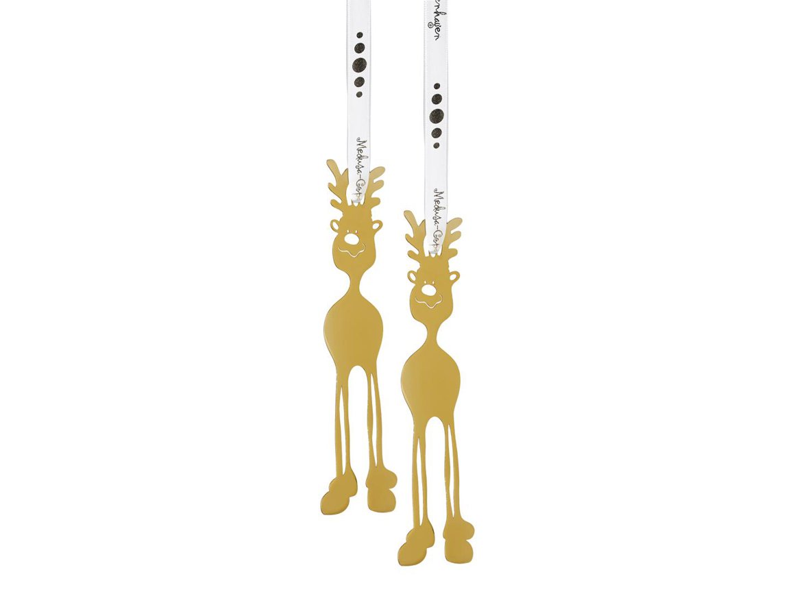 Image of Medusa Upphengi 2stk Mr. Golden Rudolf gold