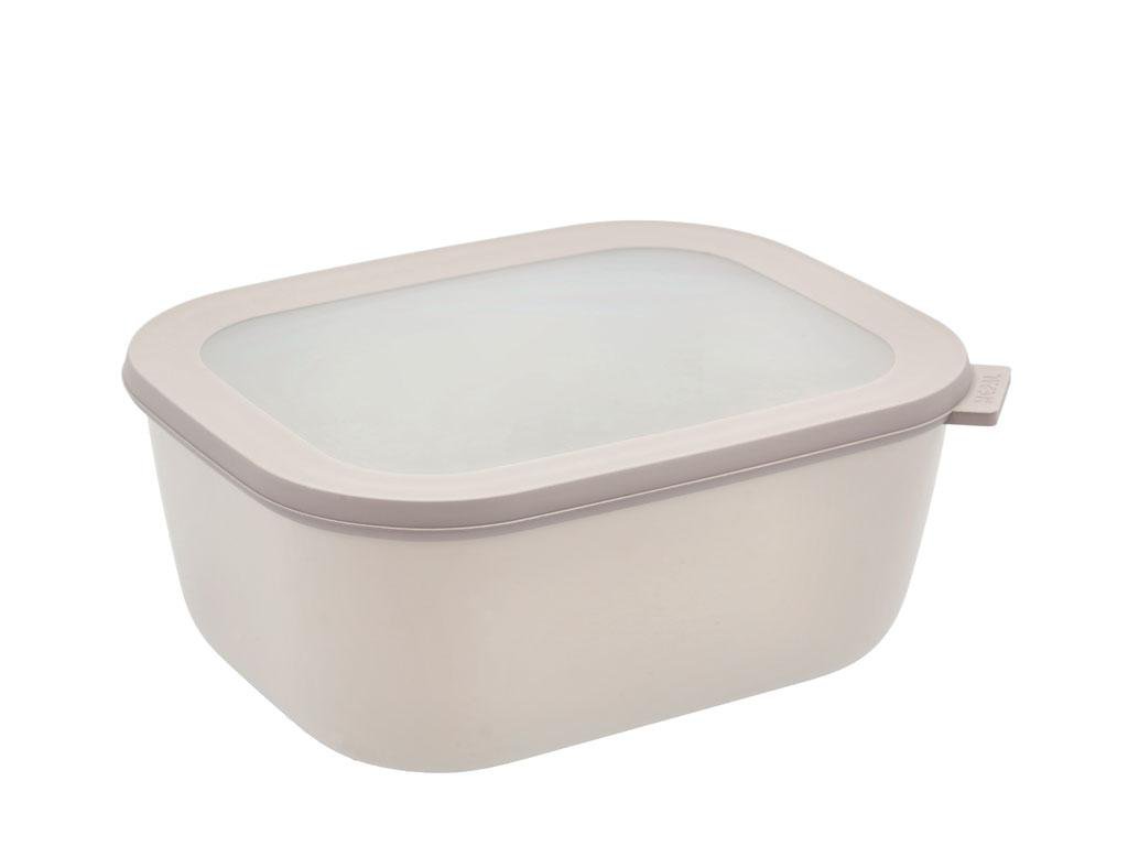 Image of Mepal Cirqula skál m/loki 3ltr ferköntuð nordic white
