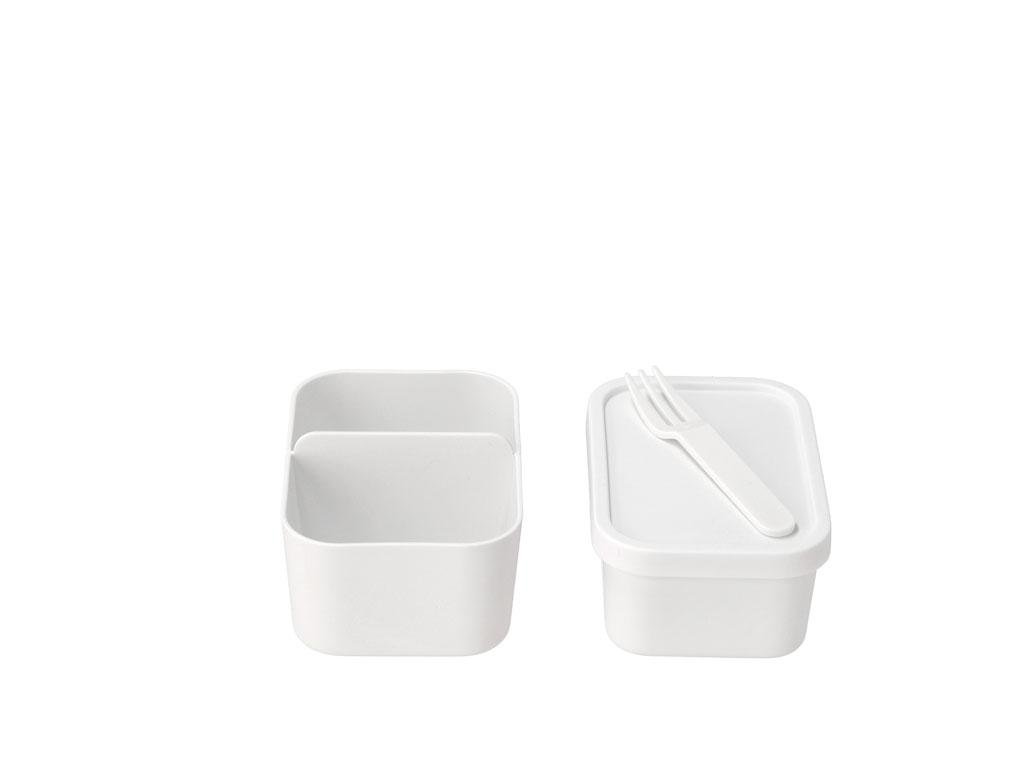 Mepal Nestisbox 2hólf og gafall Bento M white