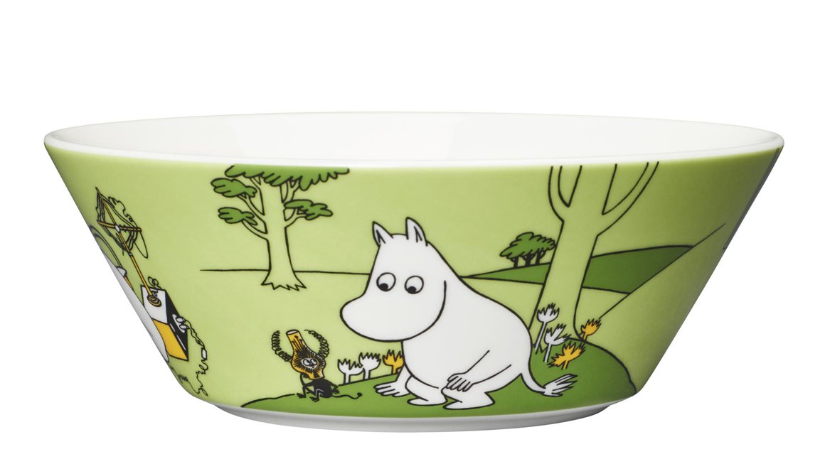 Moomin Skál 15cm djúp MOOMINTROLL GRASS