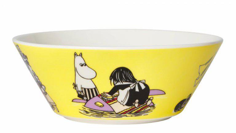Moomin Skál 15cm djúp MISABEL YELLOW