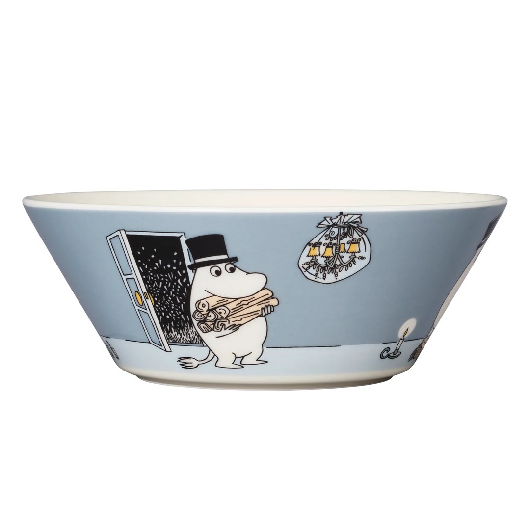 Moomin Skál 15cm djúp MOOMINPAPPA GREY