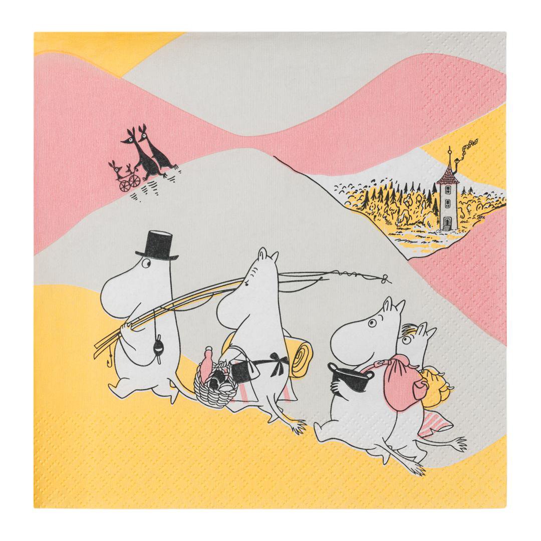 Moomin Servíettur 33cm FAMILY TIME