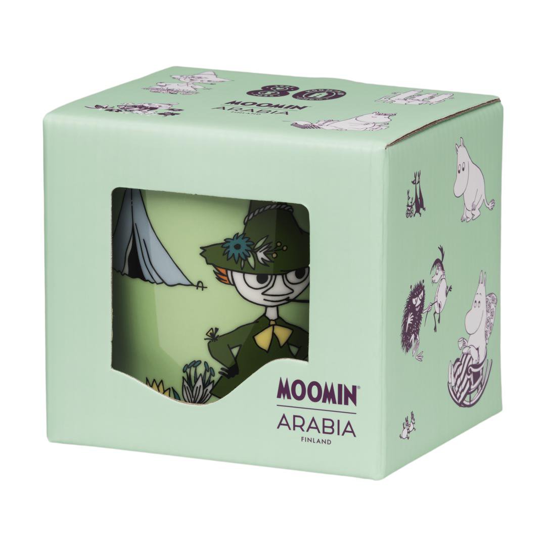 Image of Moomin Krús 0,3ltr SNUFKIN GREEN í gjafaöskju 80ára afmælisútgáfa