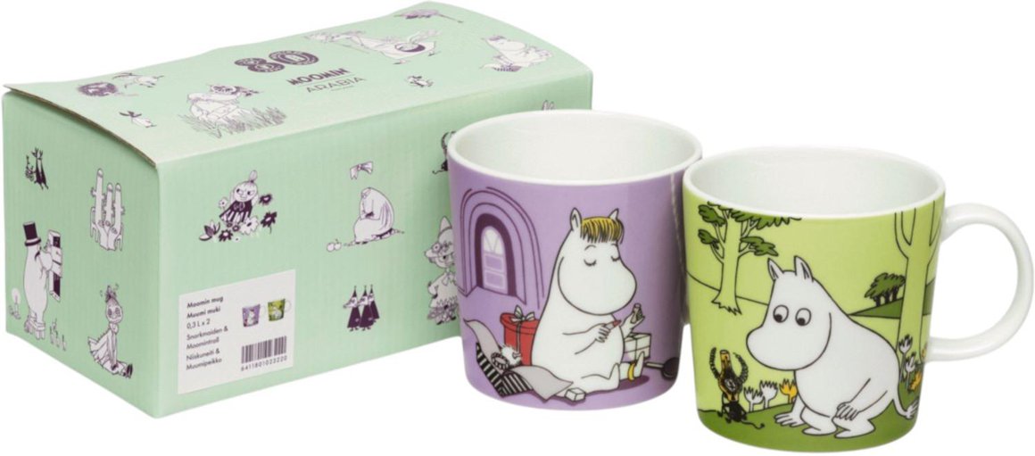 Image of Moomin Krúsir 0,3ltr 2stk sett SNORKMAIDEN/MOOMINTROLL