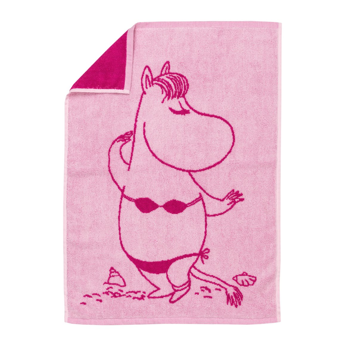 Image of Moomin Handklæði 50x70cm Snorkmaiden pink
