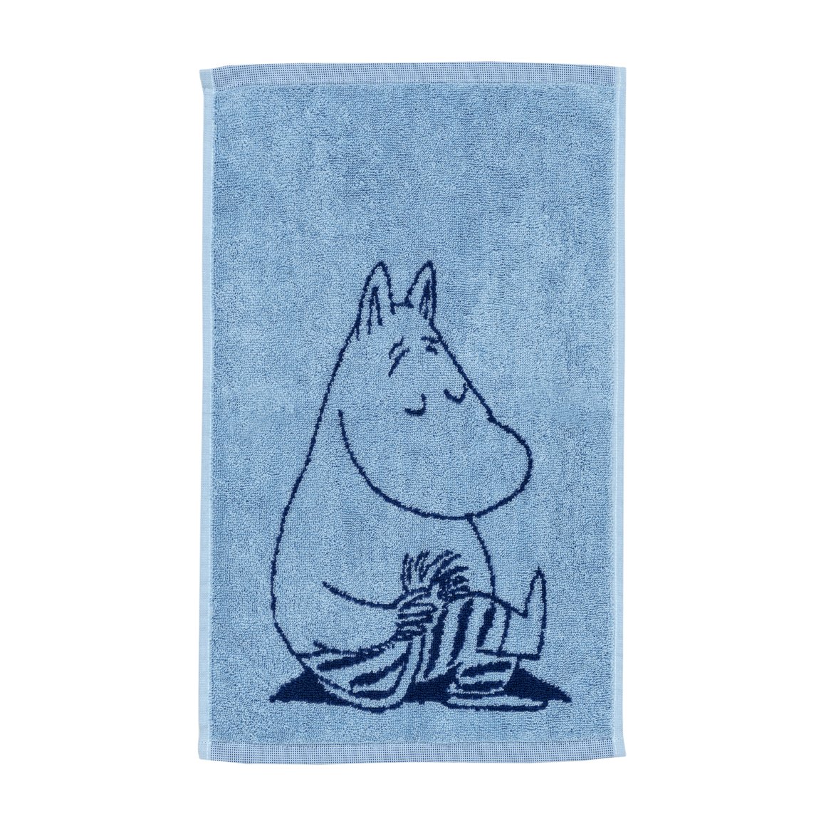 Image of Moomin Handklæði 30x50cm Moomintroll navy