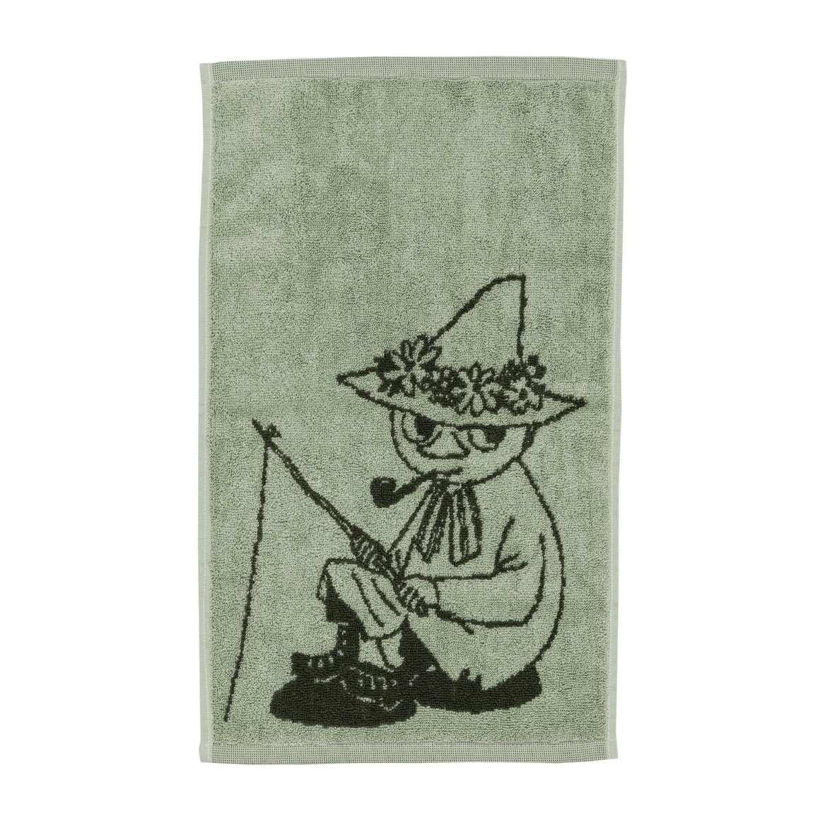 Image of Moomin Handklæði 30x50cm Snufkin green