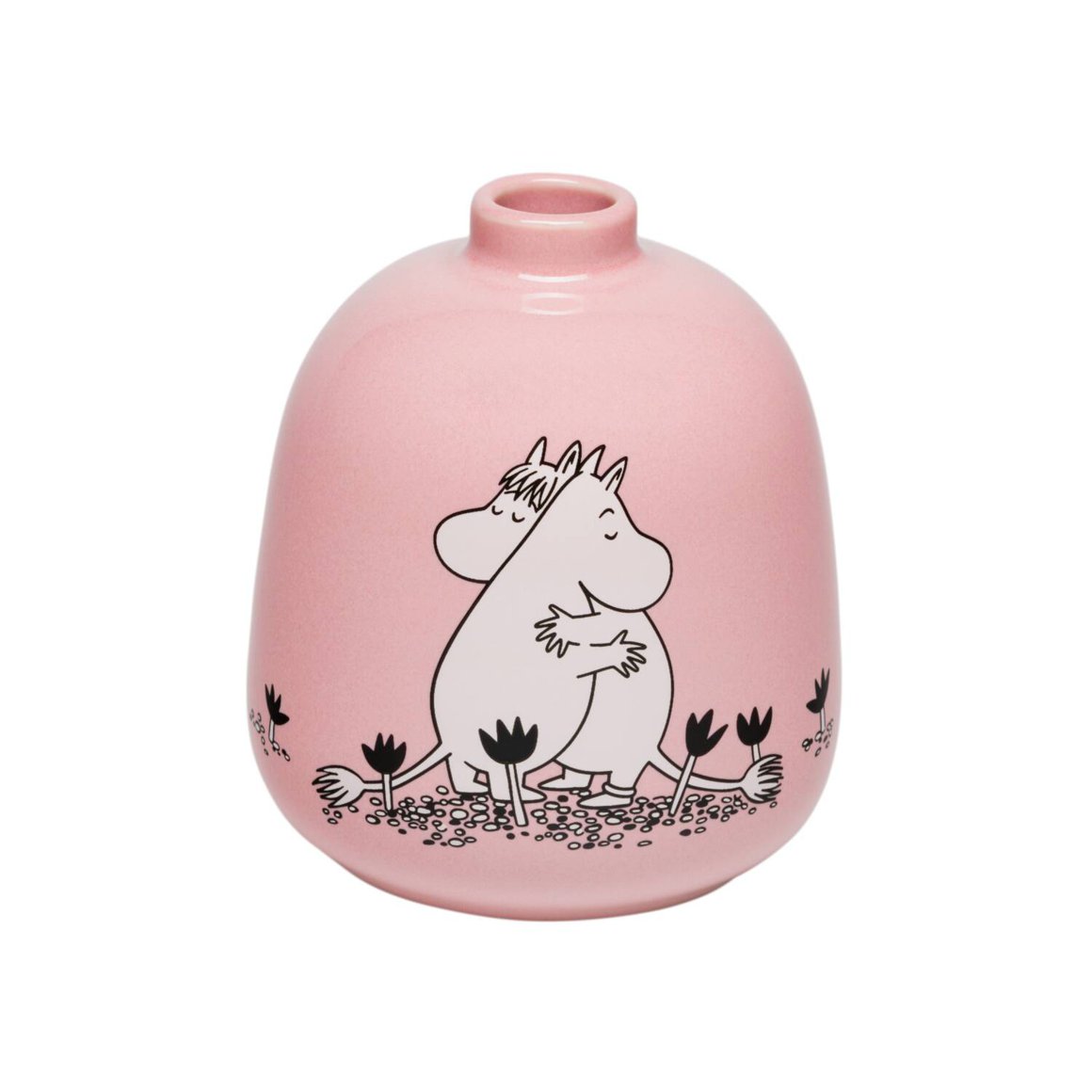 Image of Moomin Vasi 8,3cm leir LOVE 30 ára afmælisútgáfa