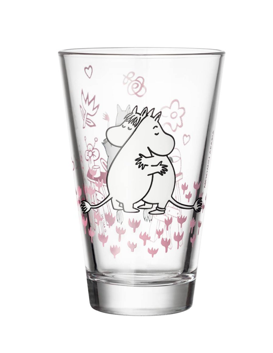 Moomin Glas 30cl 2stk Moomin LOVE 30 ára afmælisútgáfa