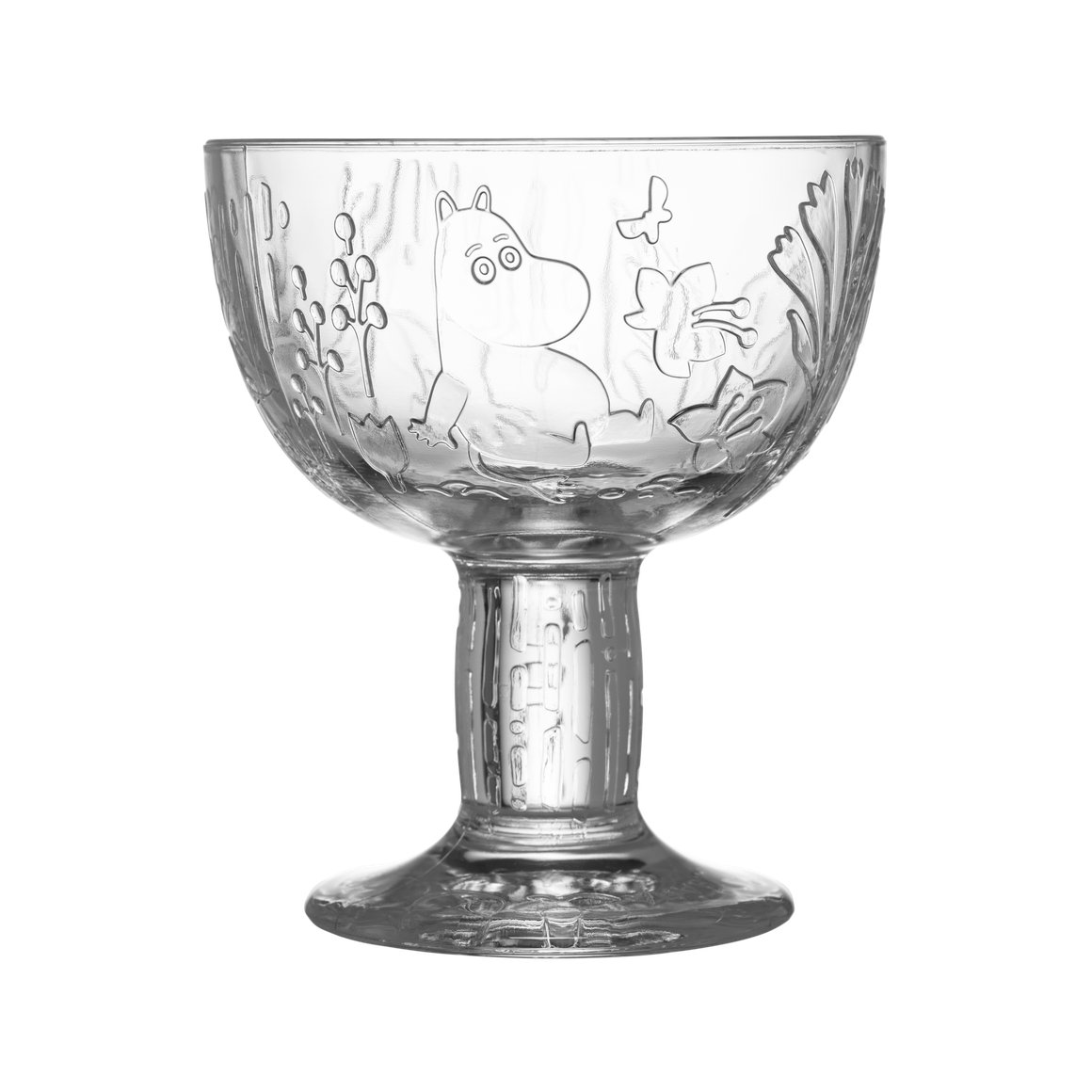 Image of Moomin Mystic Forest skál á fæti 140ml clear