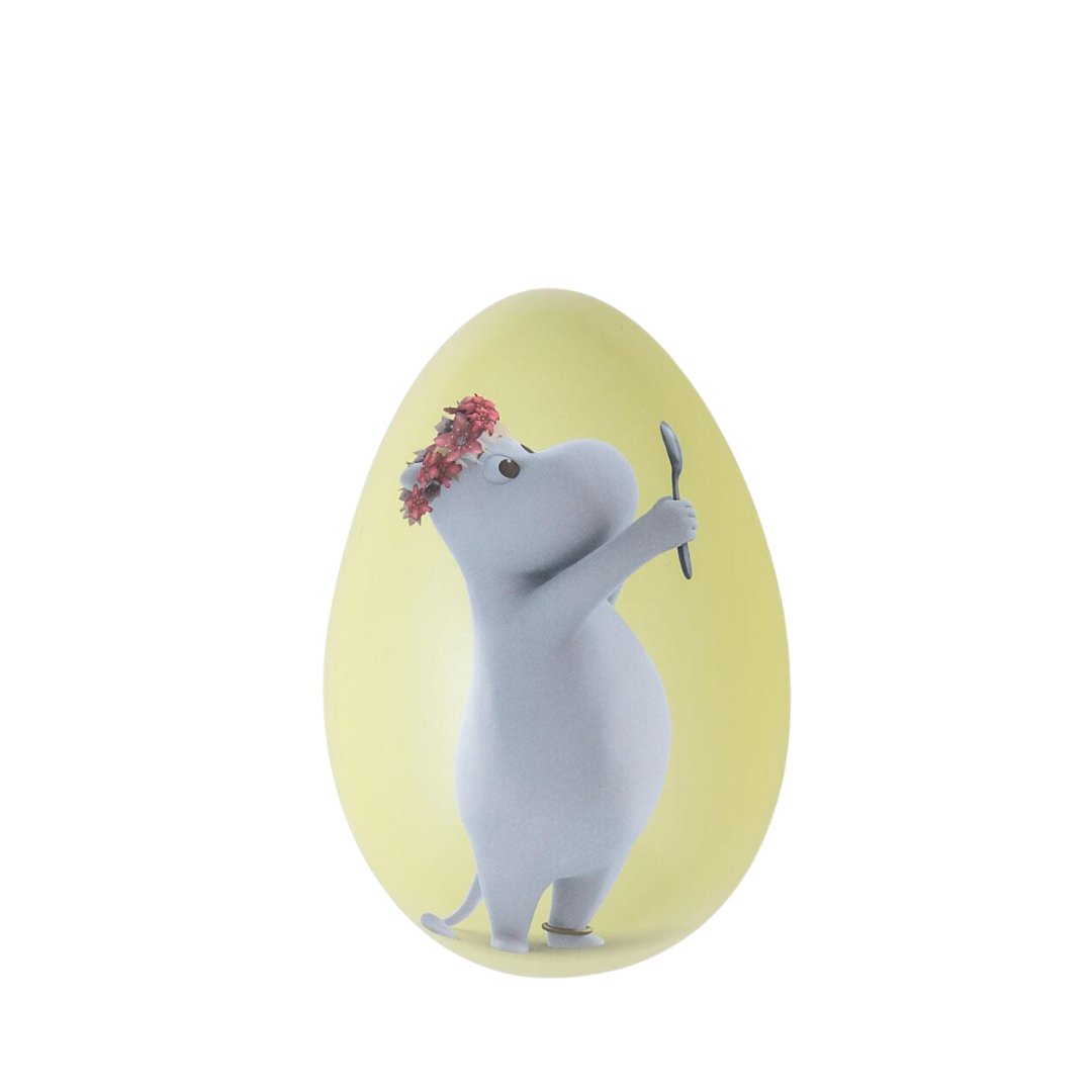 Moomin Páskaegg Snorkstelpan með skeið 15cm