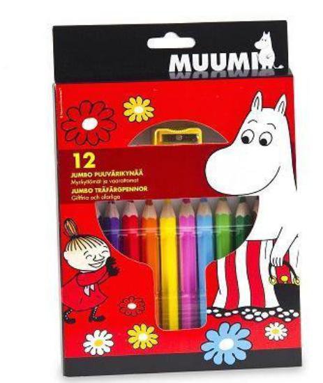 Image of Moomin Stórir trélitir 12 stk