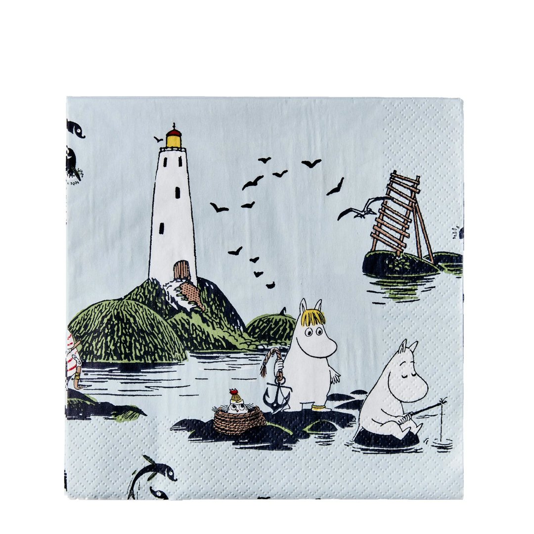 Moomin Servíettur 33cm 20stk, Við sjóinn
