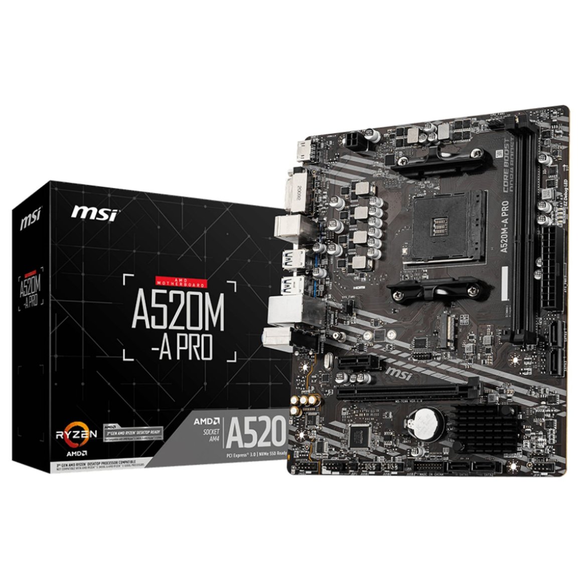 Image of MSI A520M-A Pro AM4 mATX