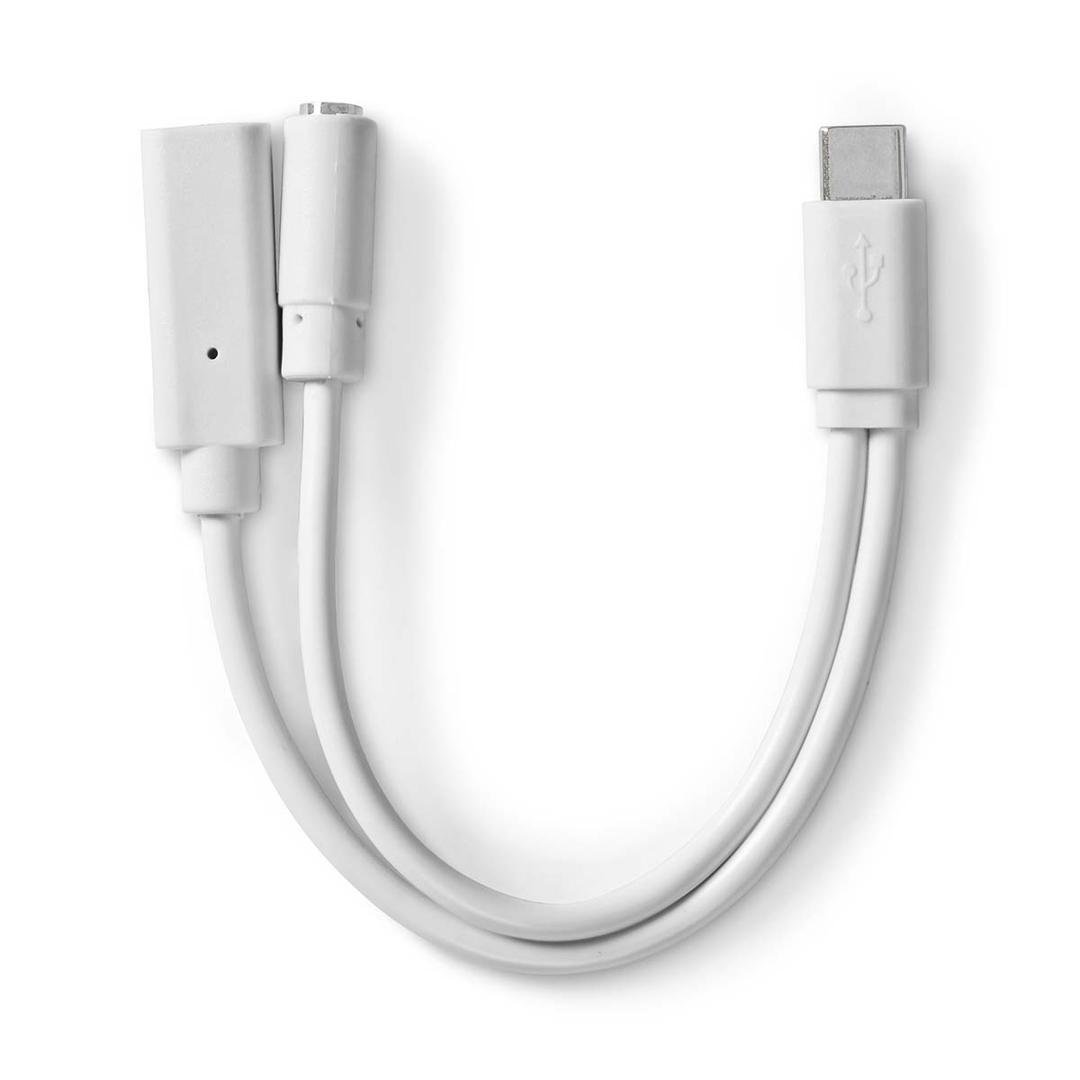 Nedis Breytistykki USB-C í USB-C + 3,5mm
