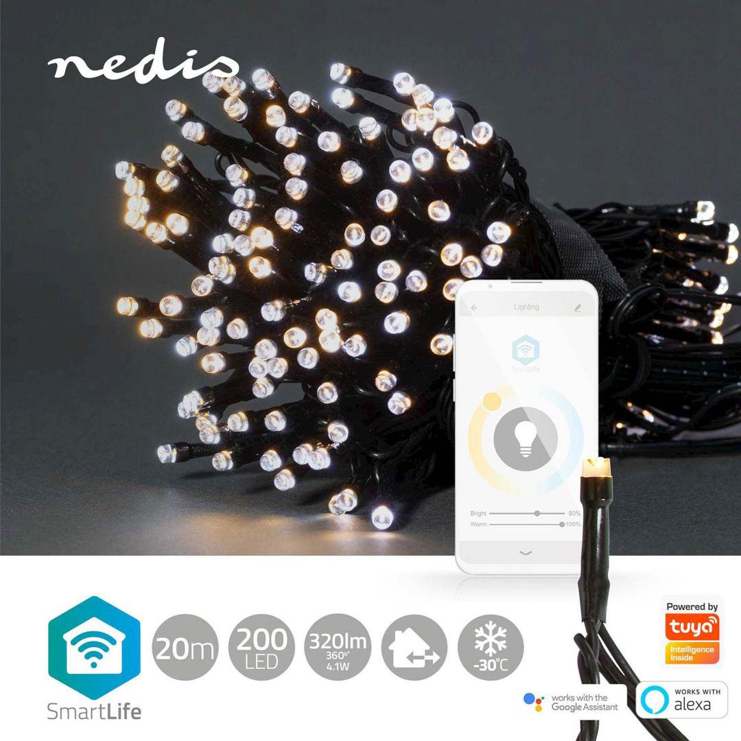 Nedis Ljósasería 200 ljósa WiFi 20m