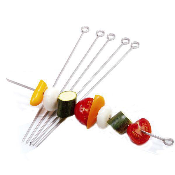 NORPRO Grillpinnar stál 30cm 6stk