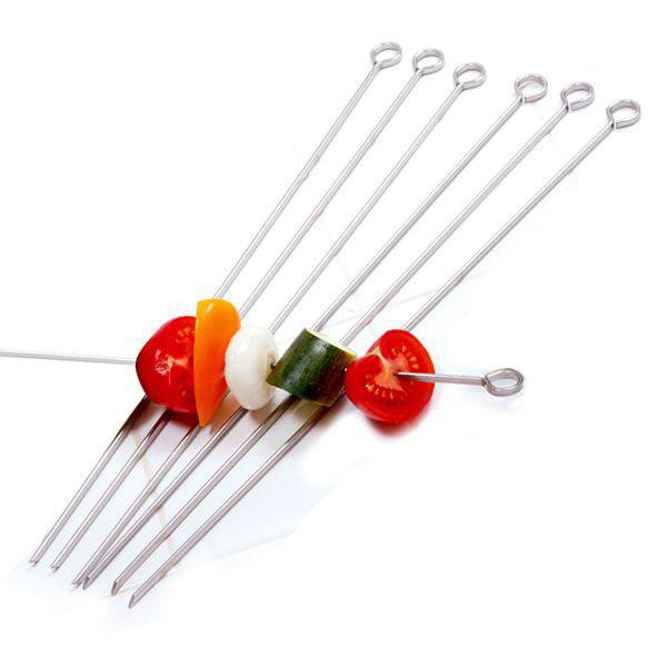 NORPRO Grillpinnar stál 35cm 6stk