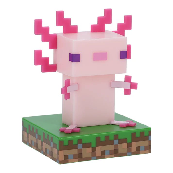 Image of Paladone Minecraft Axolotl Icon ljós
