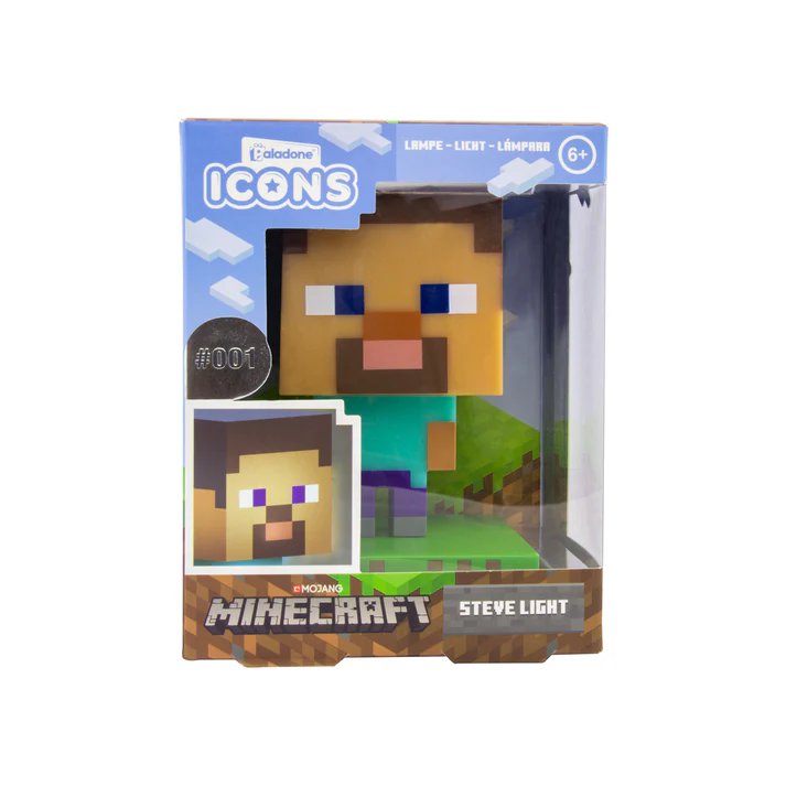 Image of Paladone Minecraft Steve Icon ljós