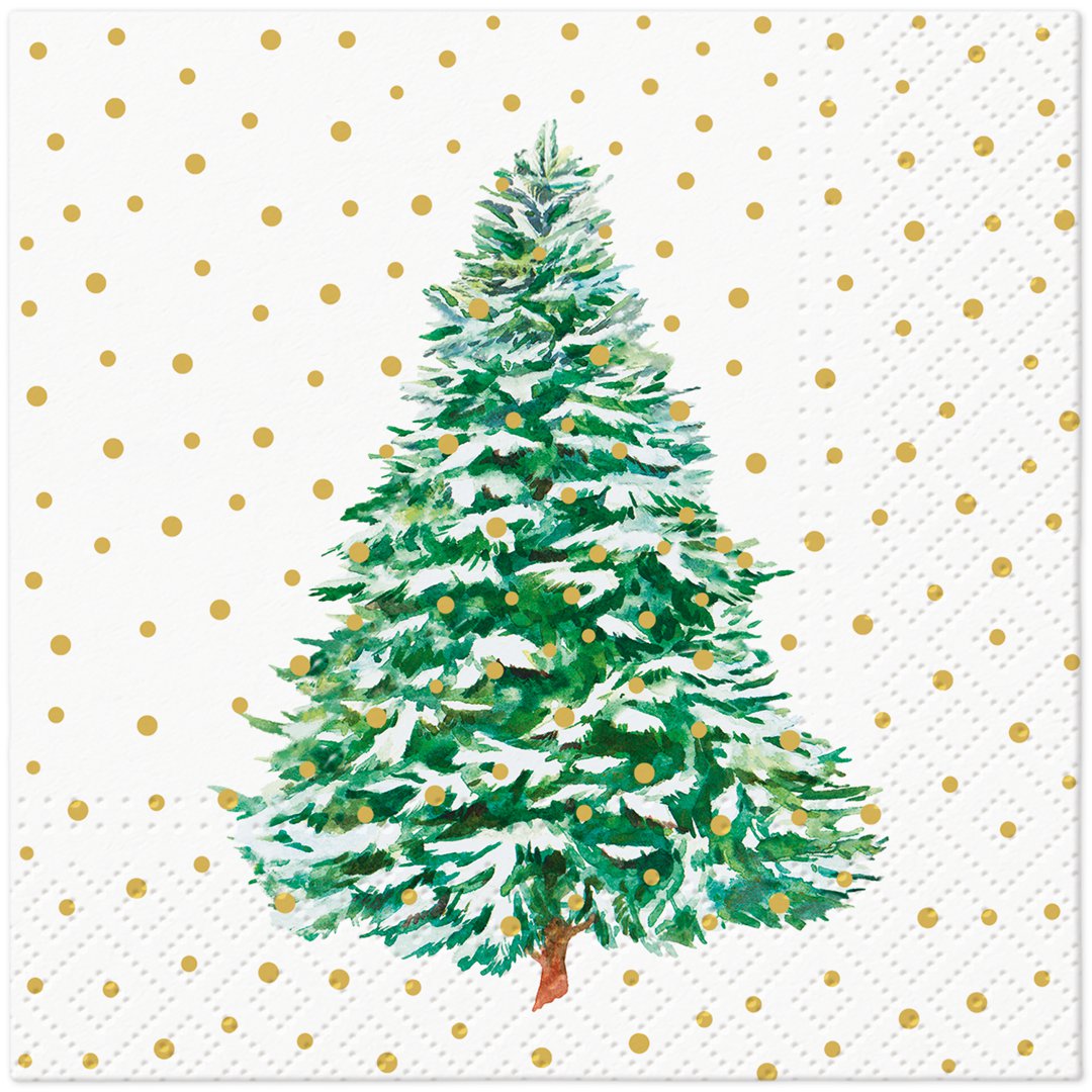 Image of PAW Servíettur 3laga 20stk 33x33cm Frosted Forest Charm