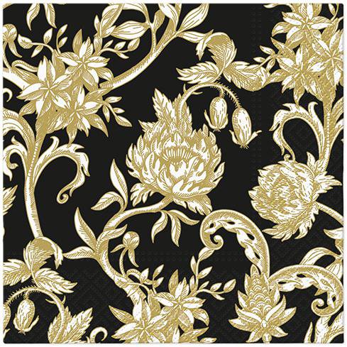 Image of PAW Servíettur 3laga 20stk 33x33cm Baroque Flowers