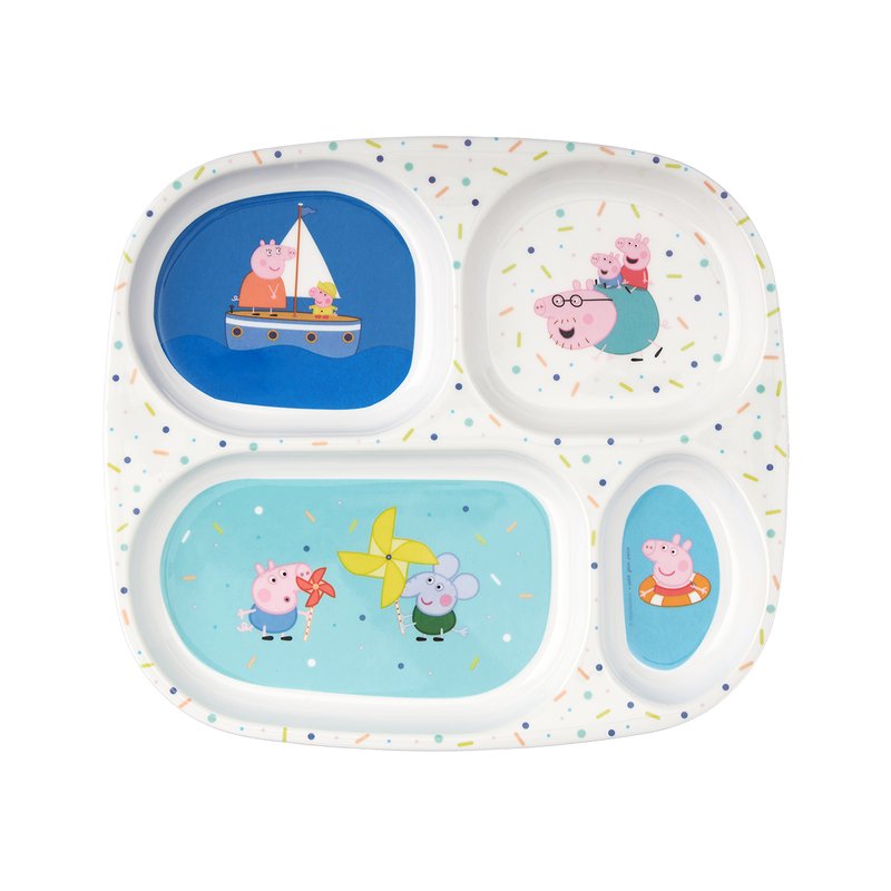 Petit Jour Diskur með hólfum Peppa pig