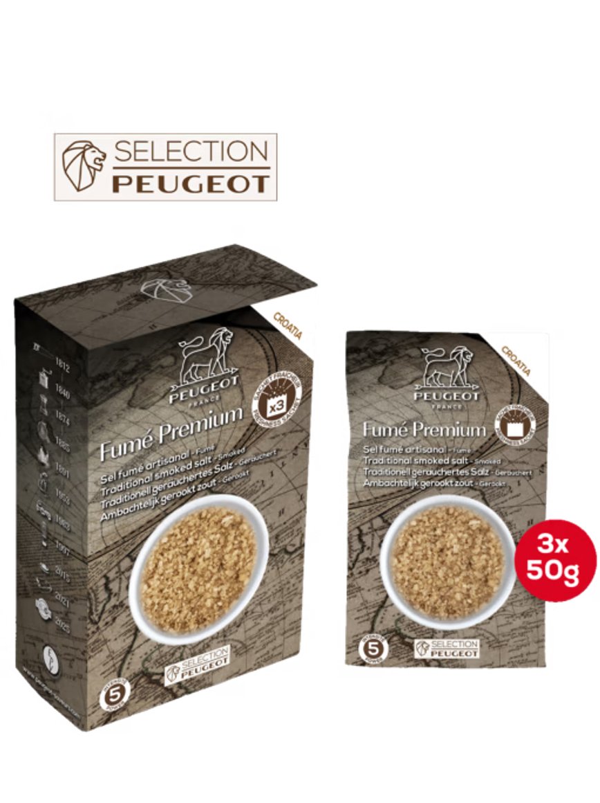 Peugeot Salt gróft Smoked 150gr