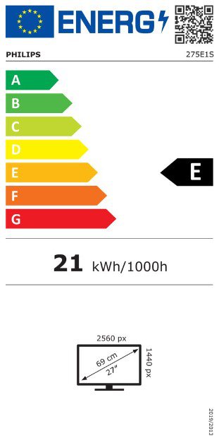 Product's Energy label