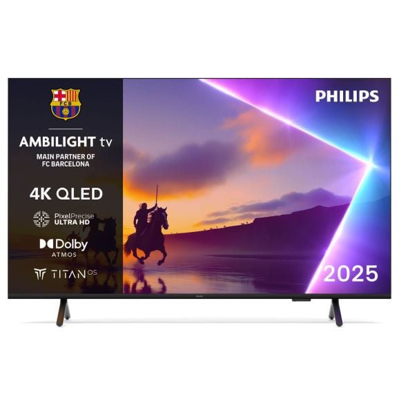 Image of Philips 50" Ambilight UHD QLED Titan OS Smart TV 