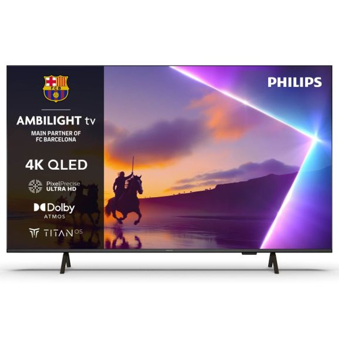 Philips 55" Ambilight UHD QLED Titan OS Smart TV
