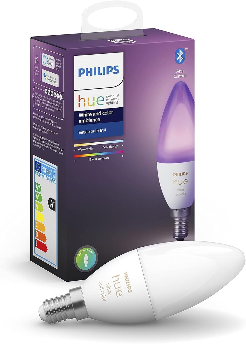 Image of Philips HUE E14 Kertapera RGB 470lm