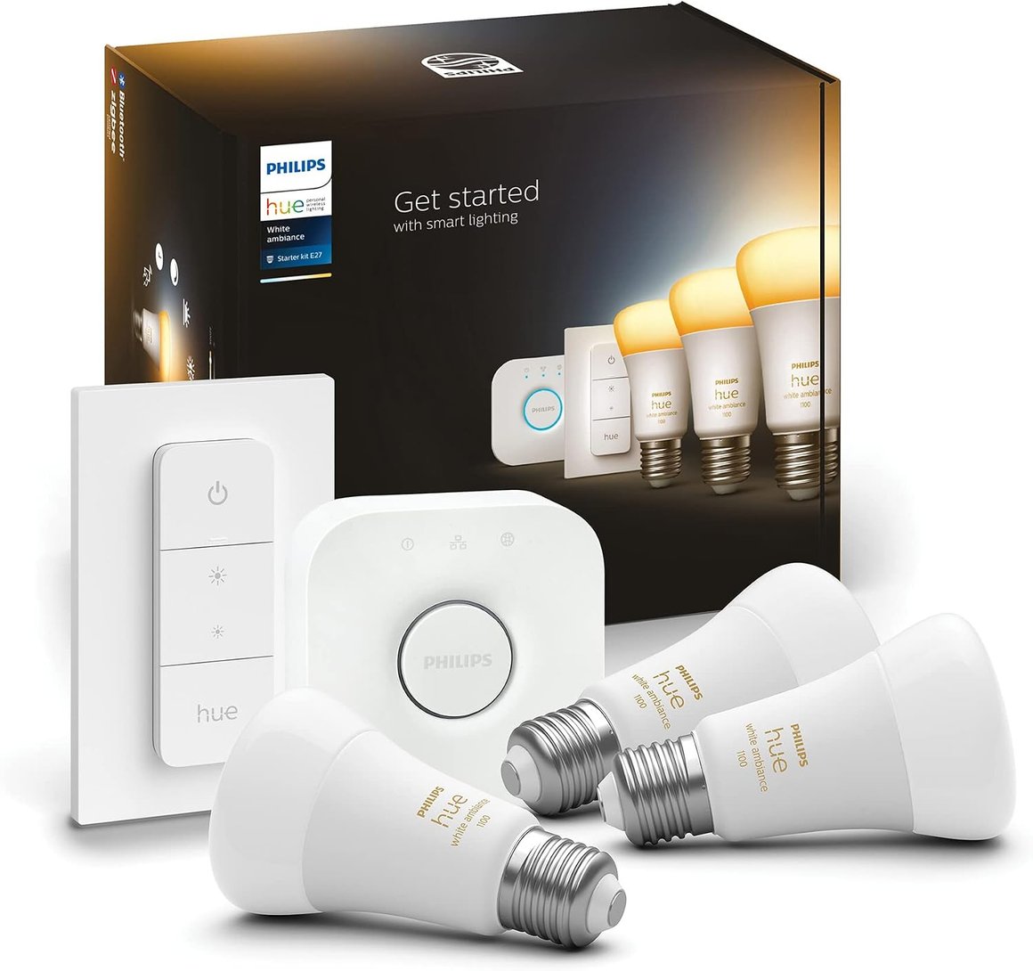 Image of Philips Hue Start Pakki, 2 x E27 Ambiance, Brú, Dimmer