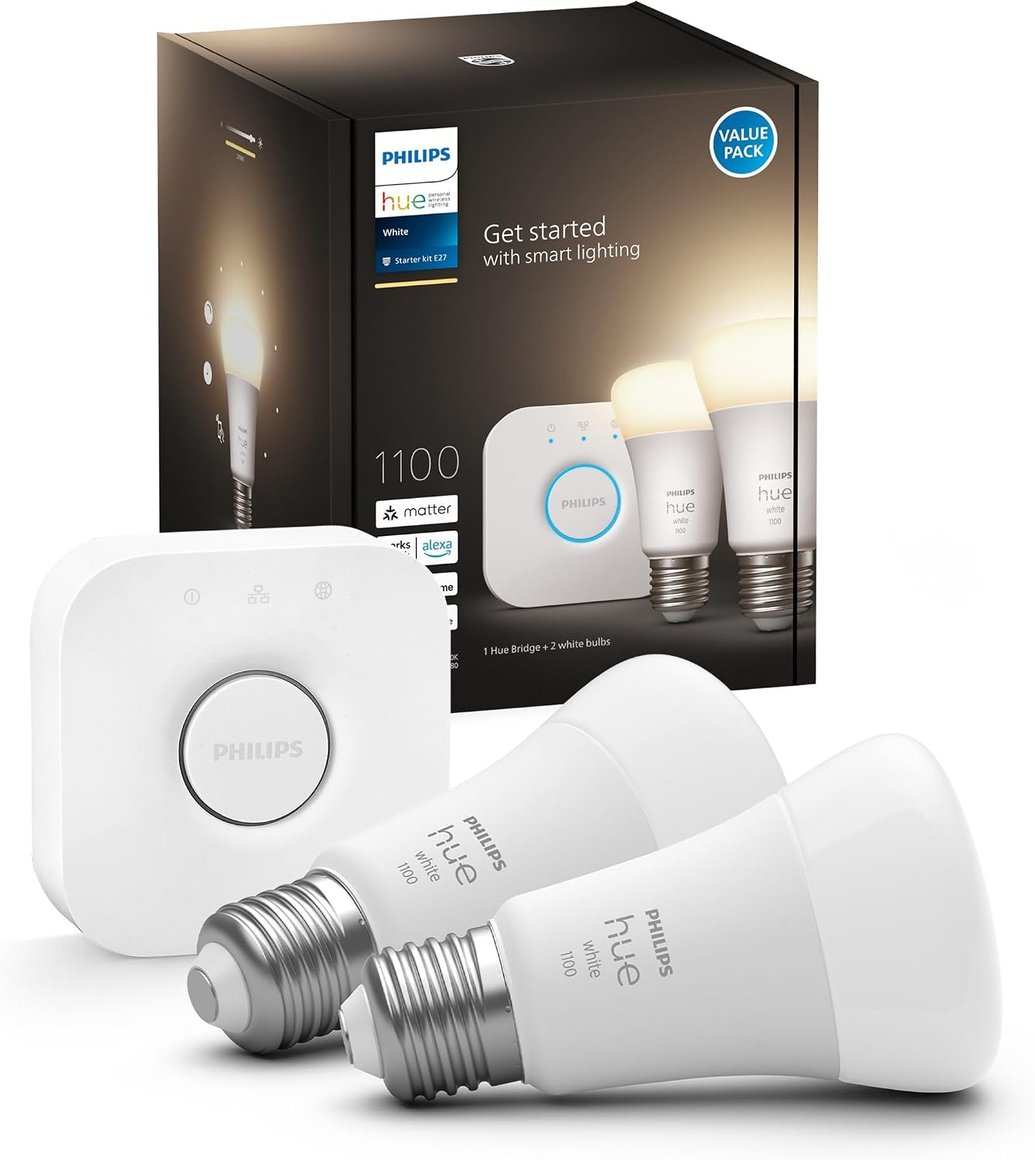 Image of Philips Hue Start Pakki, 2 x E27 White, Brú