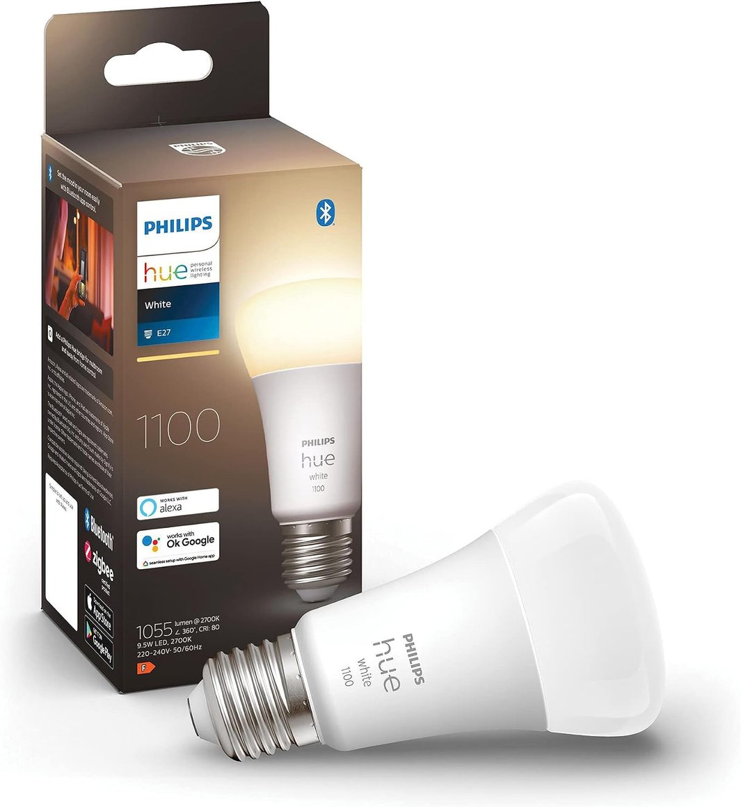 Philips Hue E27 Pera White 1100lm