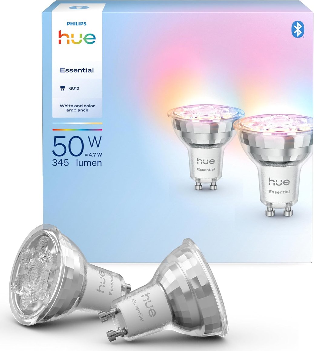Image of Philips HUE GU10 Pera Essential 350lm 2stk