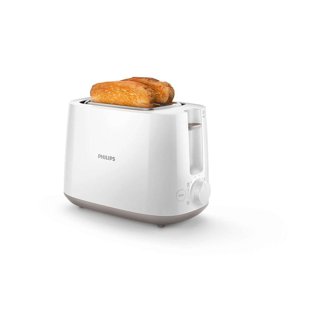 Philips Brauðrist 800W - Hvít