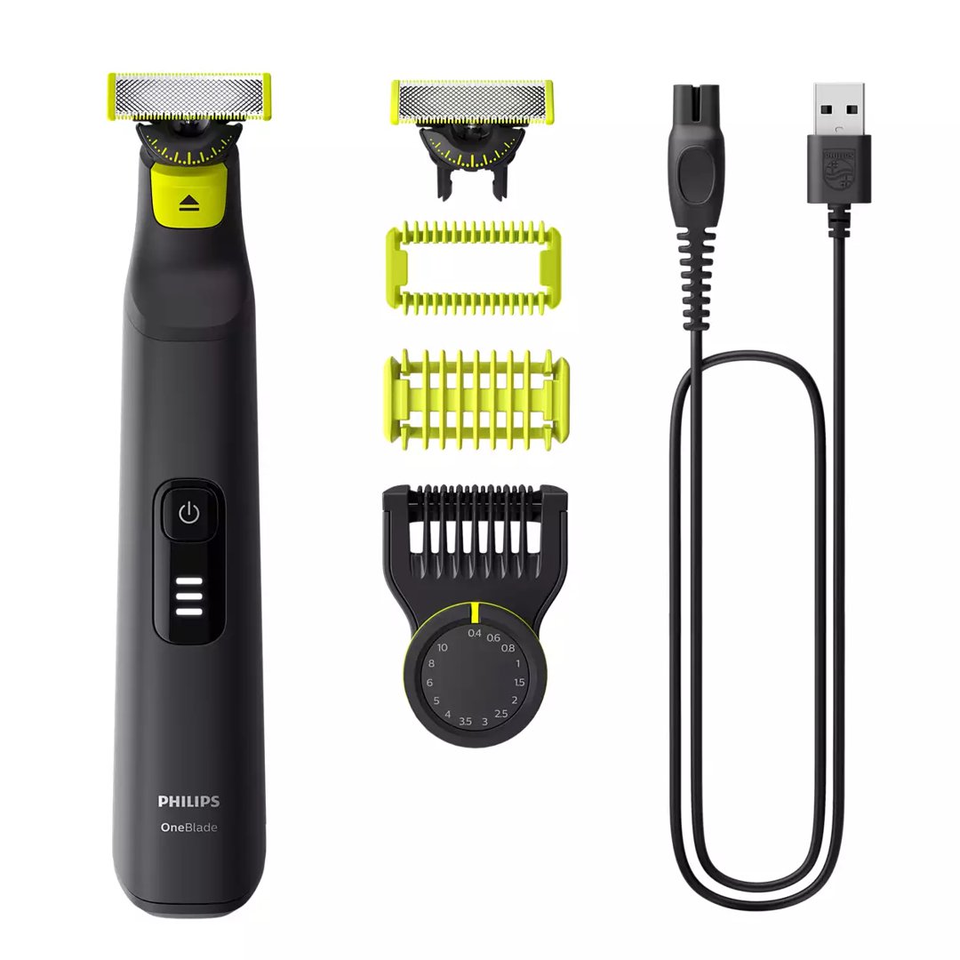 Image of Philips Rakvél OneBlade Pro 360 með skeggsnyrti