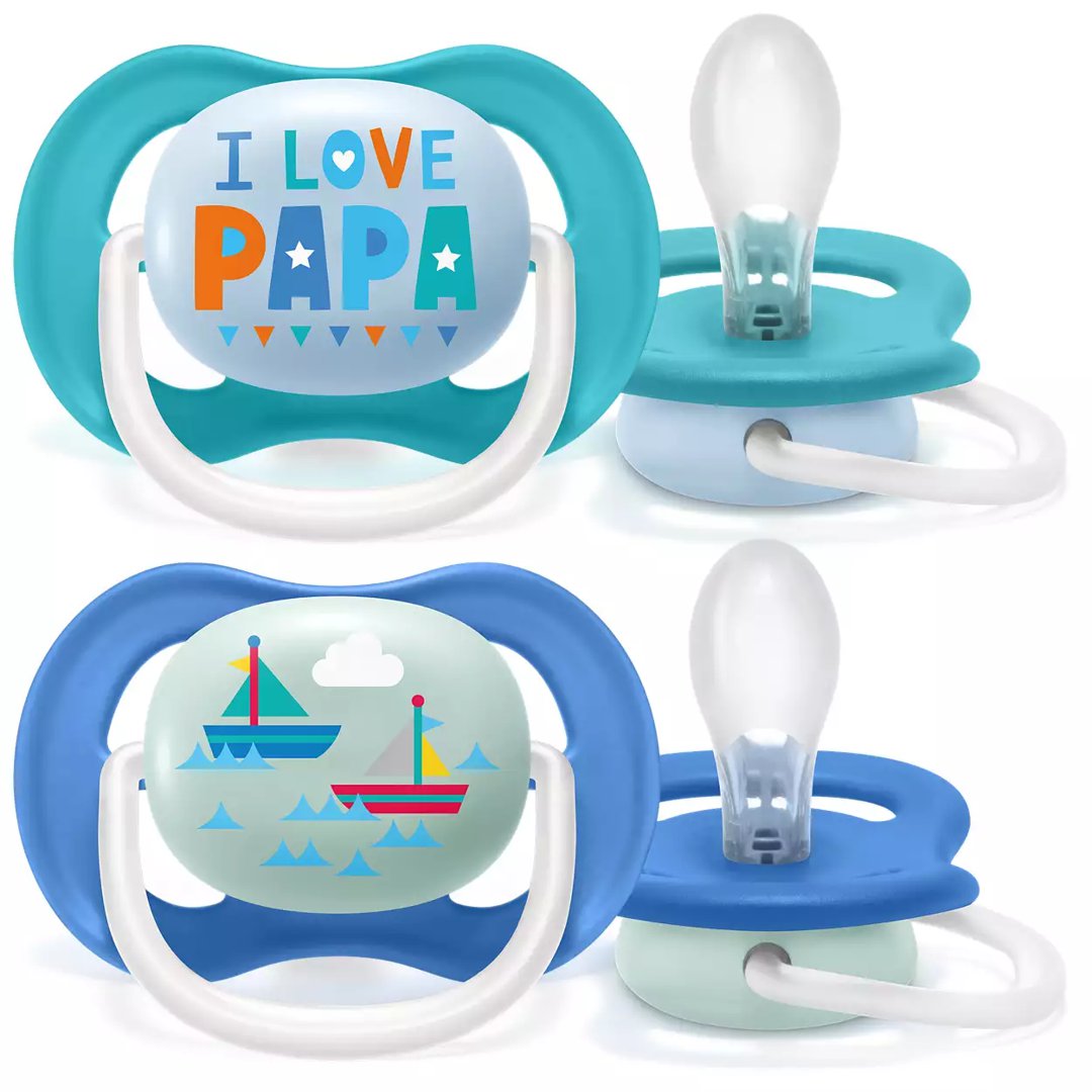 Philips-AVENT Snuð Ultra Air 6-18 mánaða 2stk blátt