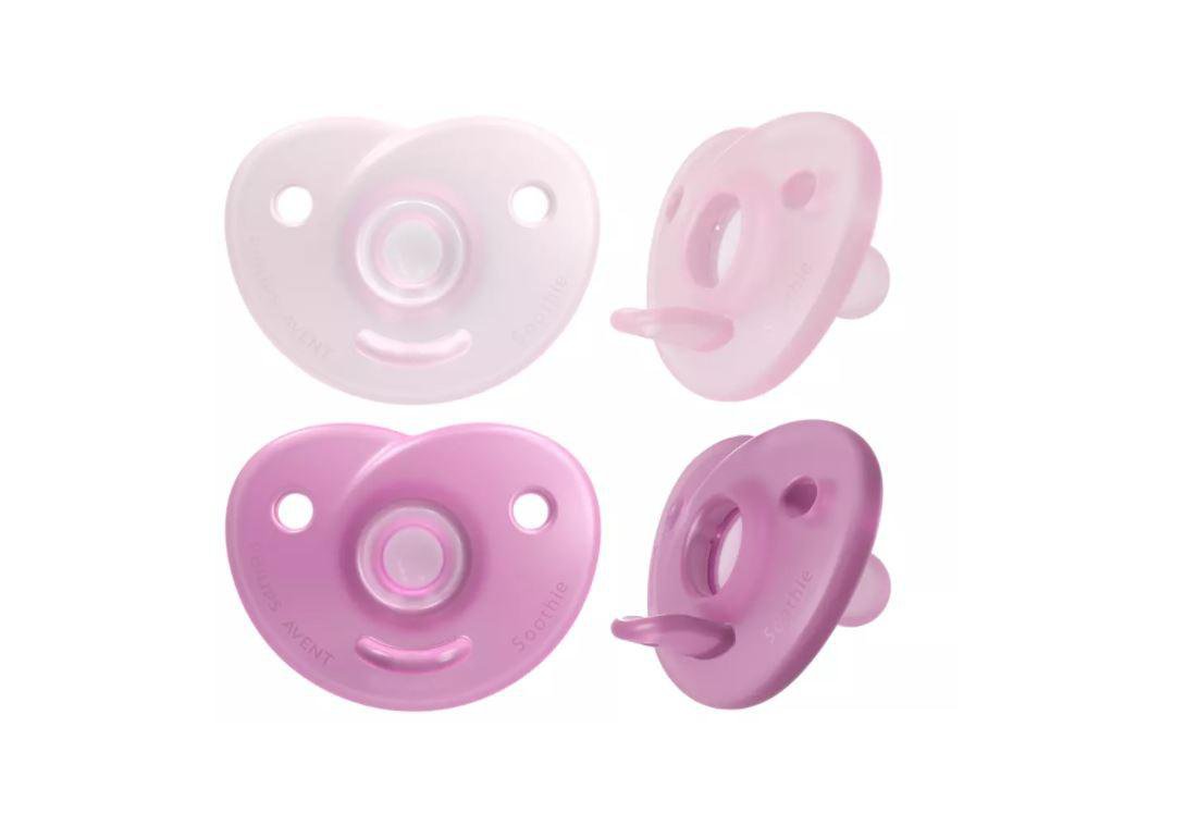 Philips-AVENT Soothie snuð 0-6 mán bleik 2 stk