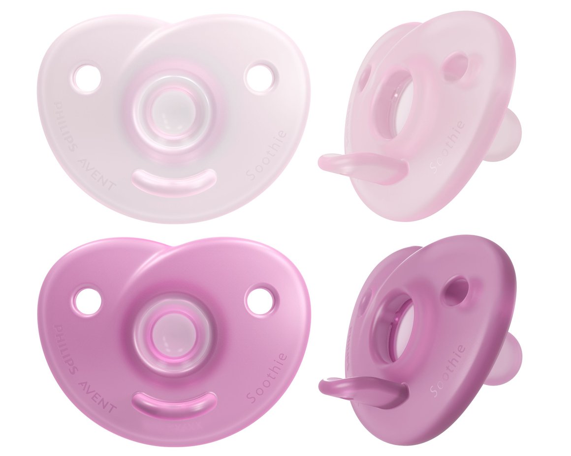 Philips-AVENT Soothie snuð 0-6 mán bleik 2 stk