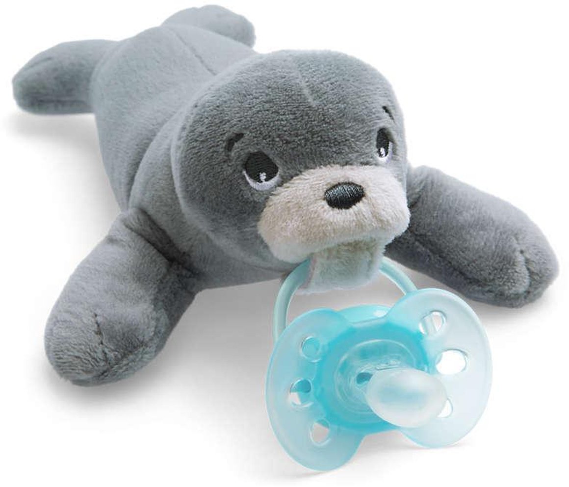 Image of Philips-AVENT Snuð 0+ Mán UltraAir með tuskudýri