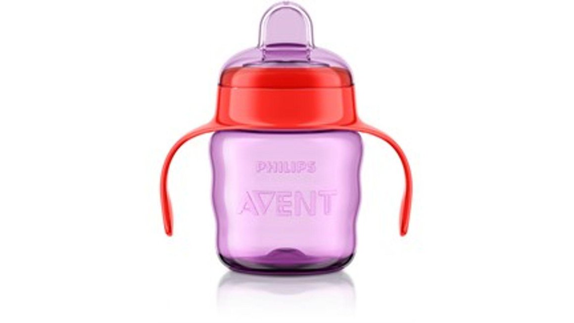 Philips-AVENT Stútglas m/Handfangi 200ml Rautt